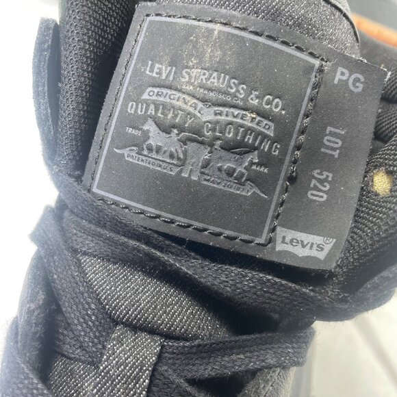 Levi's Mens 520 BB Hi FM Fashion Black Hightop Sneaker Shoe Size 12 - Picture 4 of 8